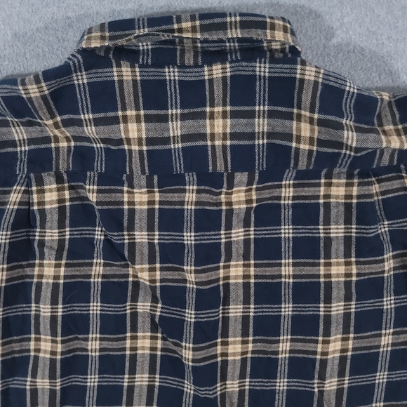 Beretta Button Down Flannel Shirt Mens 2XL Blue Long Sleeve XXL - Picture 5 of 9